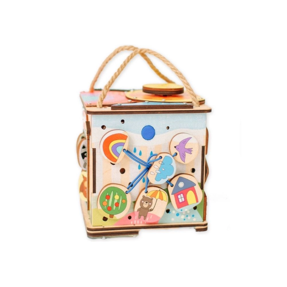 Activity board kocka s LED na cesty