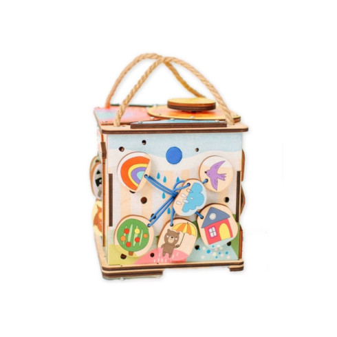 Activity board kostka s LED na cesty