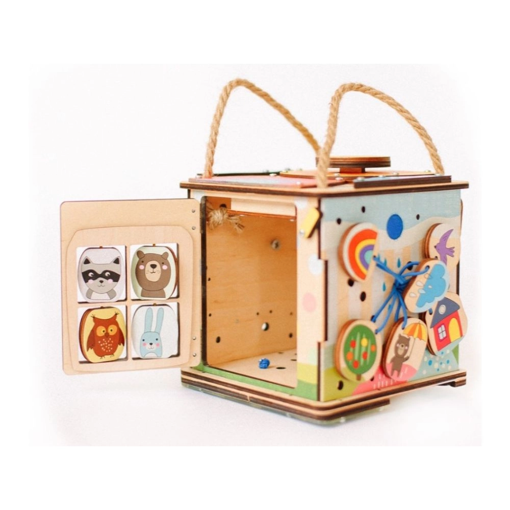 Activity board kocka s LED na cesty