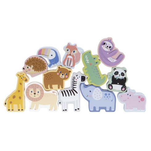 Balančná hra so zvieratkami a dúhou