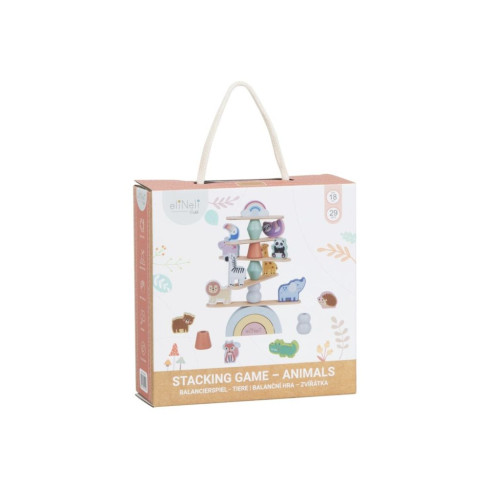 Balančná hra so zvieratkami a dúhou