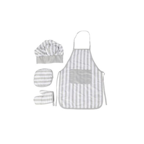 Detská drevená kuchynka Classic s príslušenstvom a textilný set