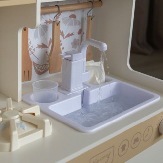 Detská drevená kuchynka so zvukmi