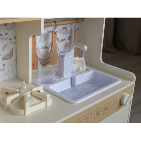 Detská drevená kuchynka so zvukmi