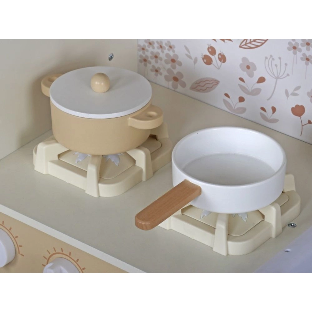 Detská drevená kuchynka so zvukmi