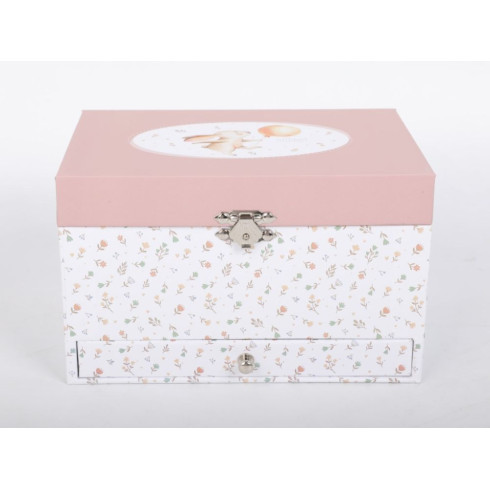 Detská hracia šperkovnica so zrkadlom a baletkou