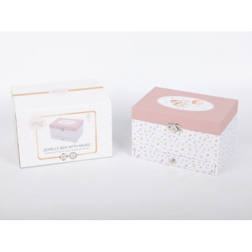 Detská hracia šperkovnica so zrkadlom a baletkou