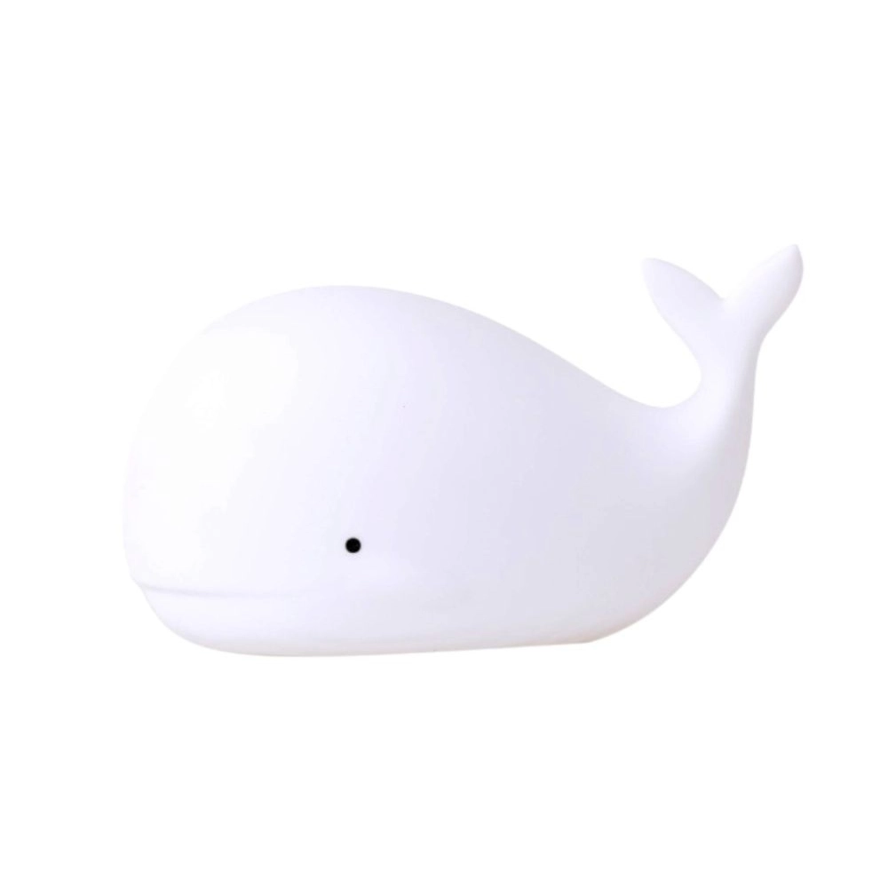 Detská lampička Veľryba – nabíjanie USB‑C, biela