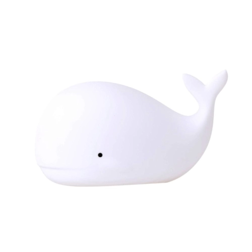 Detská lampička Veľryba – nabíjanie USB‑C, biela