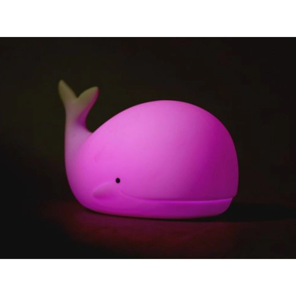 Detská lampička Veľryba – nabíjanie USB‑C, biela