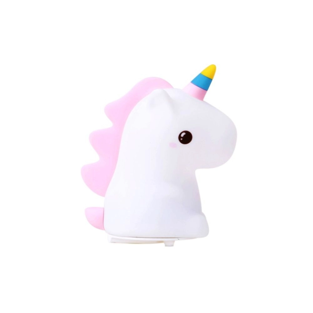 etská noční lampička Jednorožec – nabíjecí USB‑C, bílá