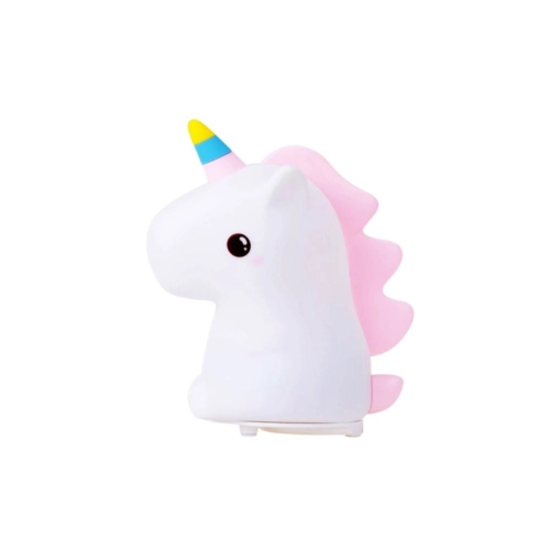 etská noční lampička Jednorožec – nabíjecí USB‑C, bílá