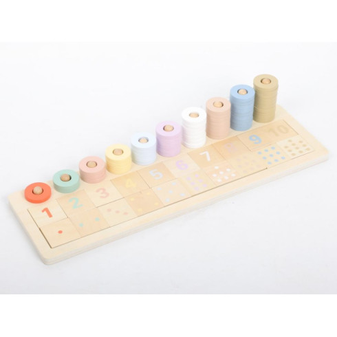 Dětské dřevěné počítadlo, 76 dílků