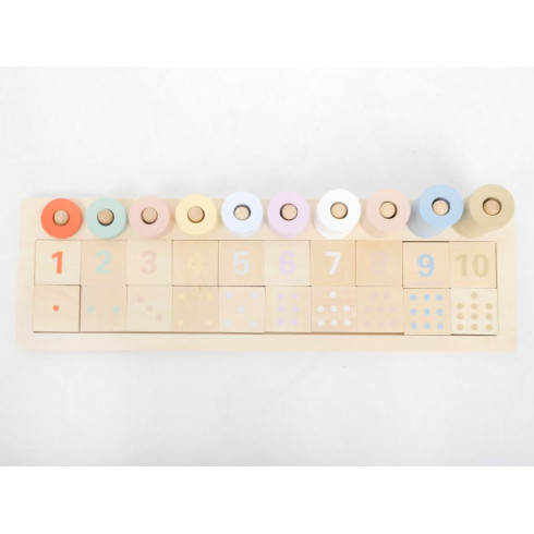 Dětské dřevěné počítadlo, 76 dílků