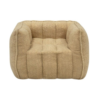 Detské kreslo béžové - prešívané