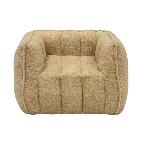 Detské kreslo béžové - prešívané