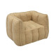 Detské kreslo béžové – prešívané