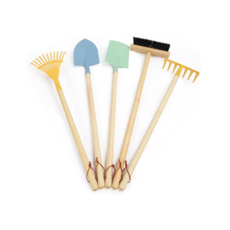 Dětské zahradní nářadí s dlouhou násadou - XL velká 5-dílná sada