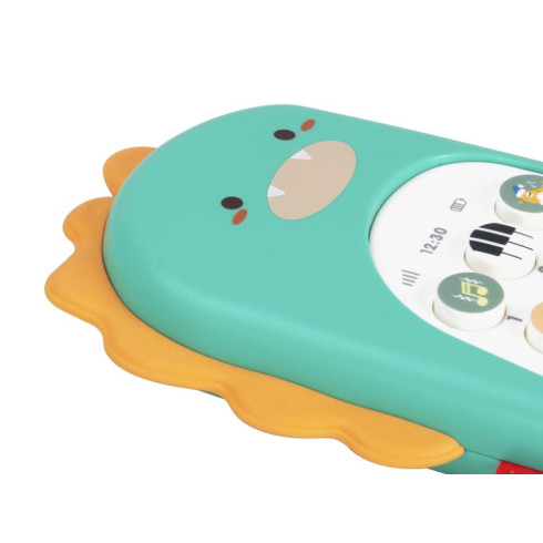 Dětský telefon dinosaurus - zelený