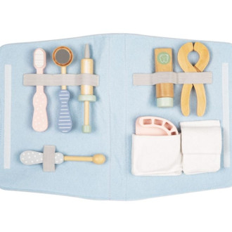 Dětský zubařský kufřík s dřevěným nářadím