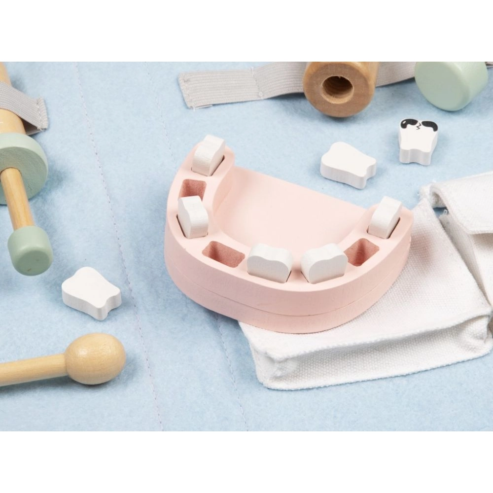 Detský zubársky kufrík s dreveným náradím