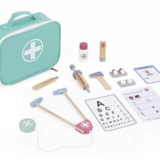 Doktorský set s dreveným náradím pre deti 