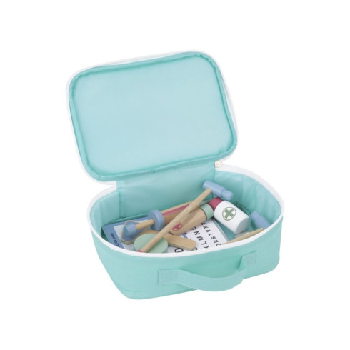 Doktorský set s dreveným náradím pre deti 