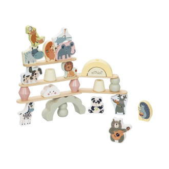 Drevená balančná hra Zvieratká, 29 dielov