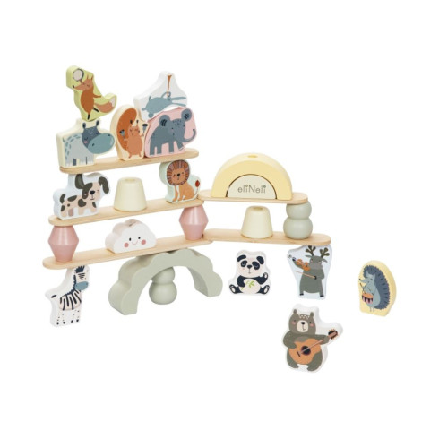 Drevená balančná hra Zvieratká, 29 dielov