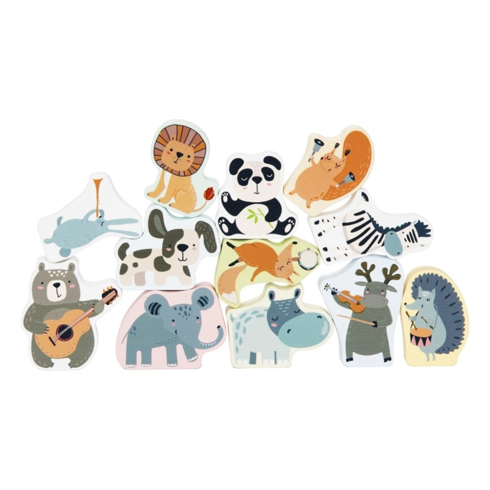 Drevená balančná hra Zvieratká, 29 dielov