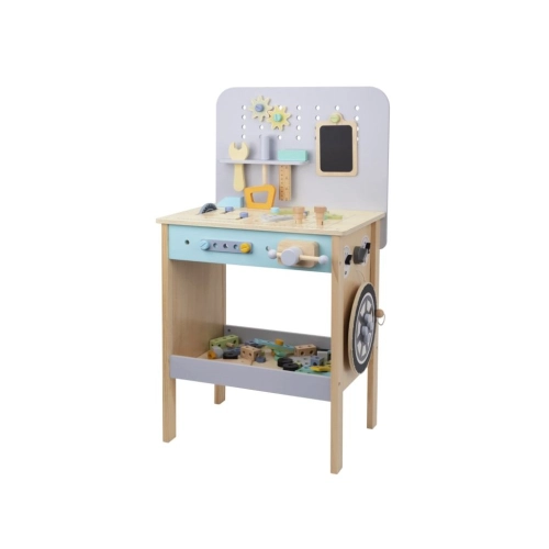 Drevená detská dieľňa s kompresorom