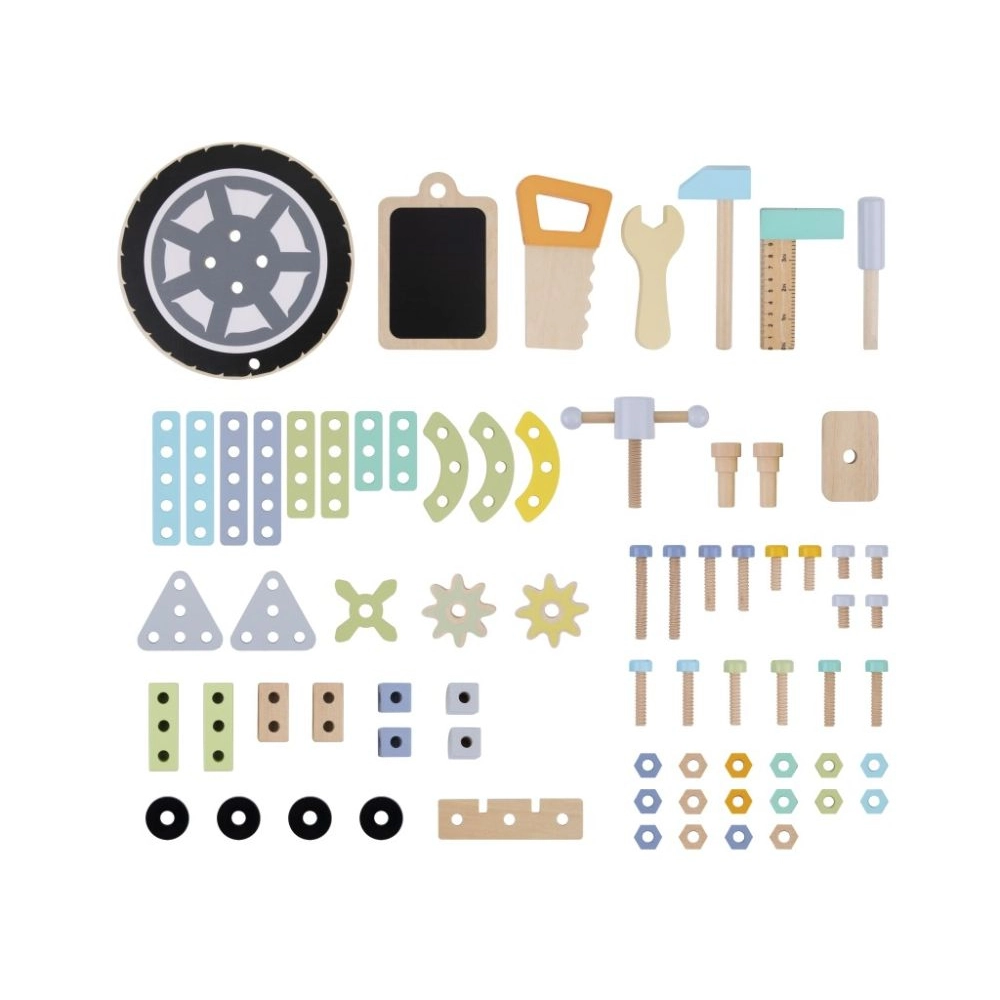 Drevená detská dieľňa s kompresorom