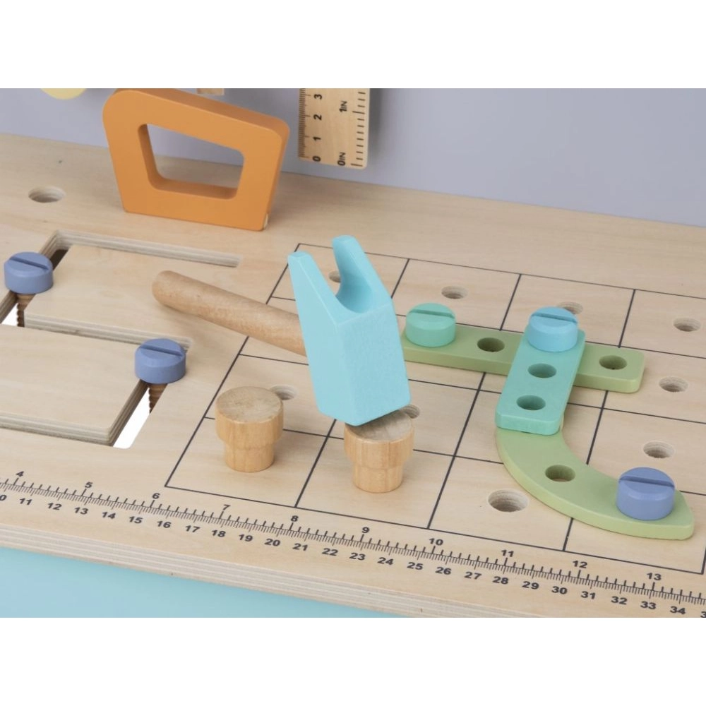 Drevená detská dieľňa s kompresorom