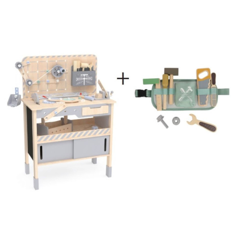 Dřevěná dětská dílna XXL s nářadím