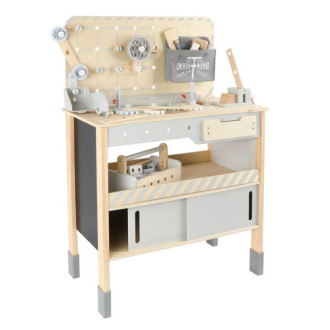 Drevená detská dieľňa XXL s náradím