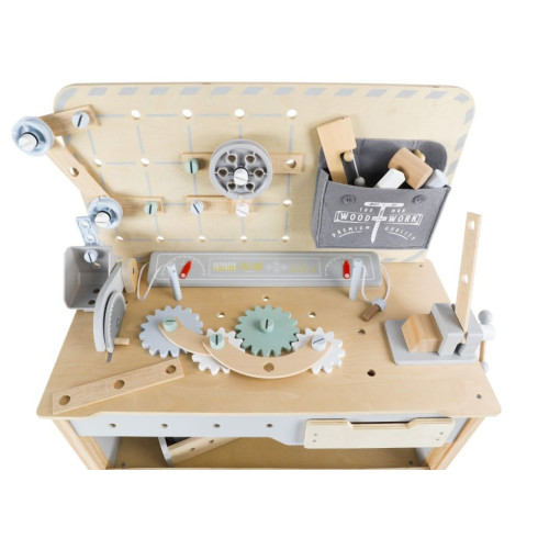 Dřevěná dětská dílna XXL s nářadím