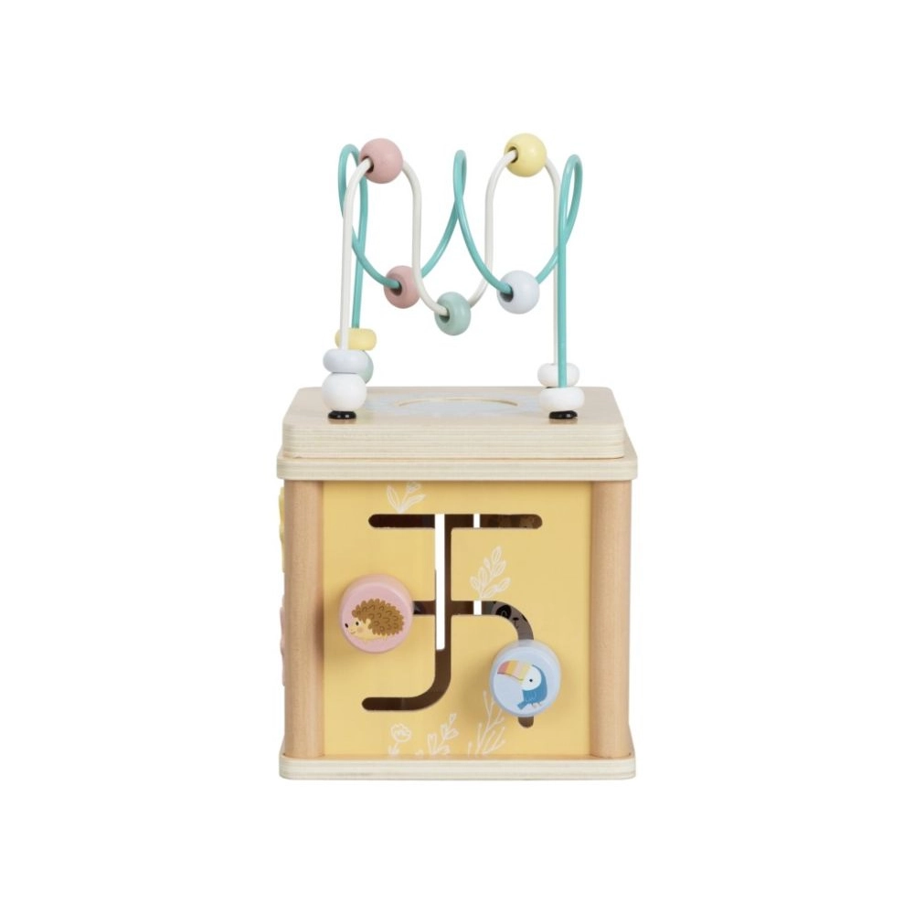 Drevená edukačná kocka so zvieratkami