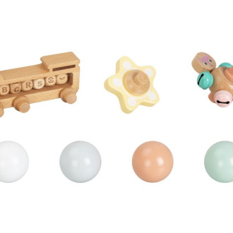 Drevená guľôčková dráha XL s vláčikom ZADARMO