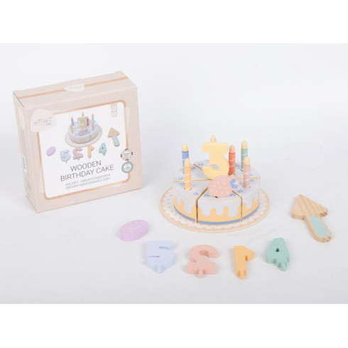 Dřevěný narozeninový dort pro děti