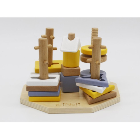 Dřevěná nasazovací hra - tvary