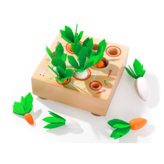 Drevená vkladačka - hra Mrkvičky