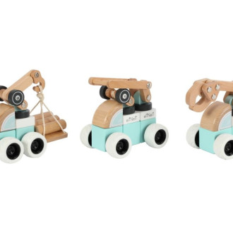 Drevené autá pre deti s pohyblivými prvkami