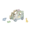 Drevené autíčko so zvieratkami 2v1 - vkladačka + Jeep