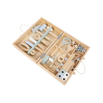 Drevené detské náradie v kufríku