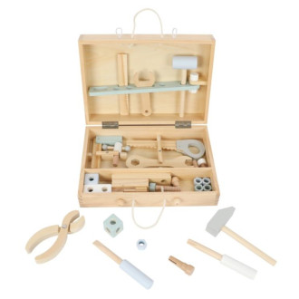 Drevené detské náradie v kufríku