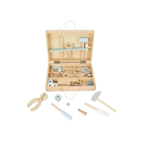 Drevené detské náradie v kufríku