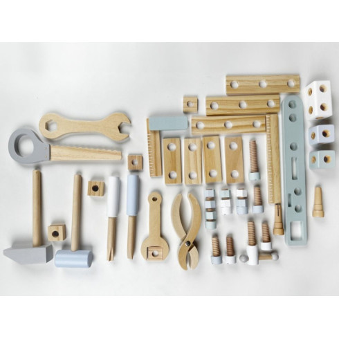 Drevené detské náradie v kufríku