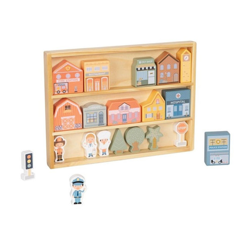 Dřevěné kostky Město