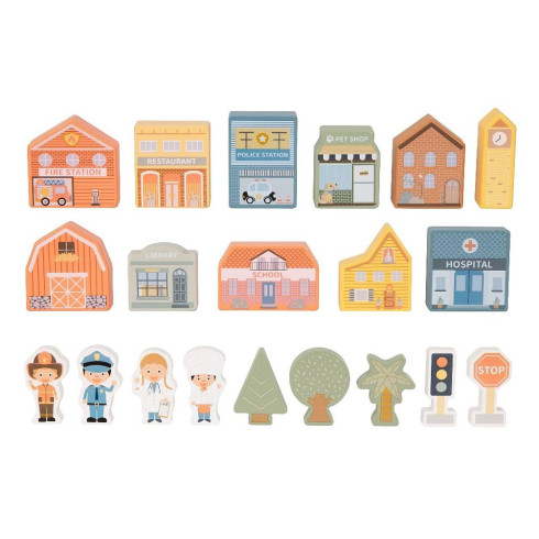 Dřevěné kostky Město