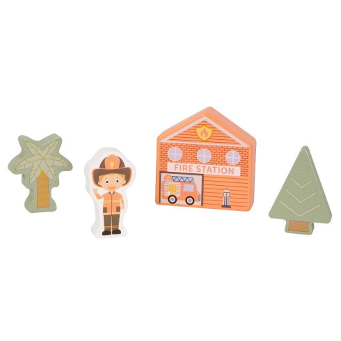 Dřevěné kostky Město